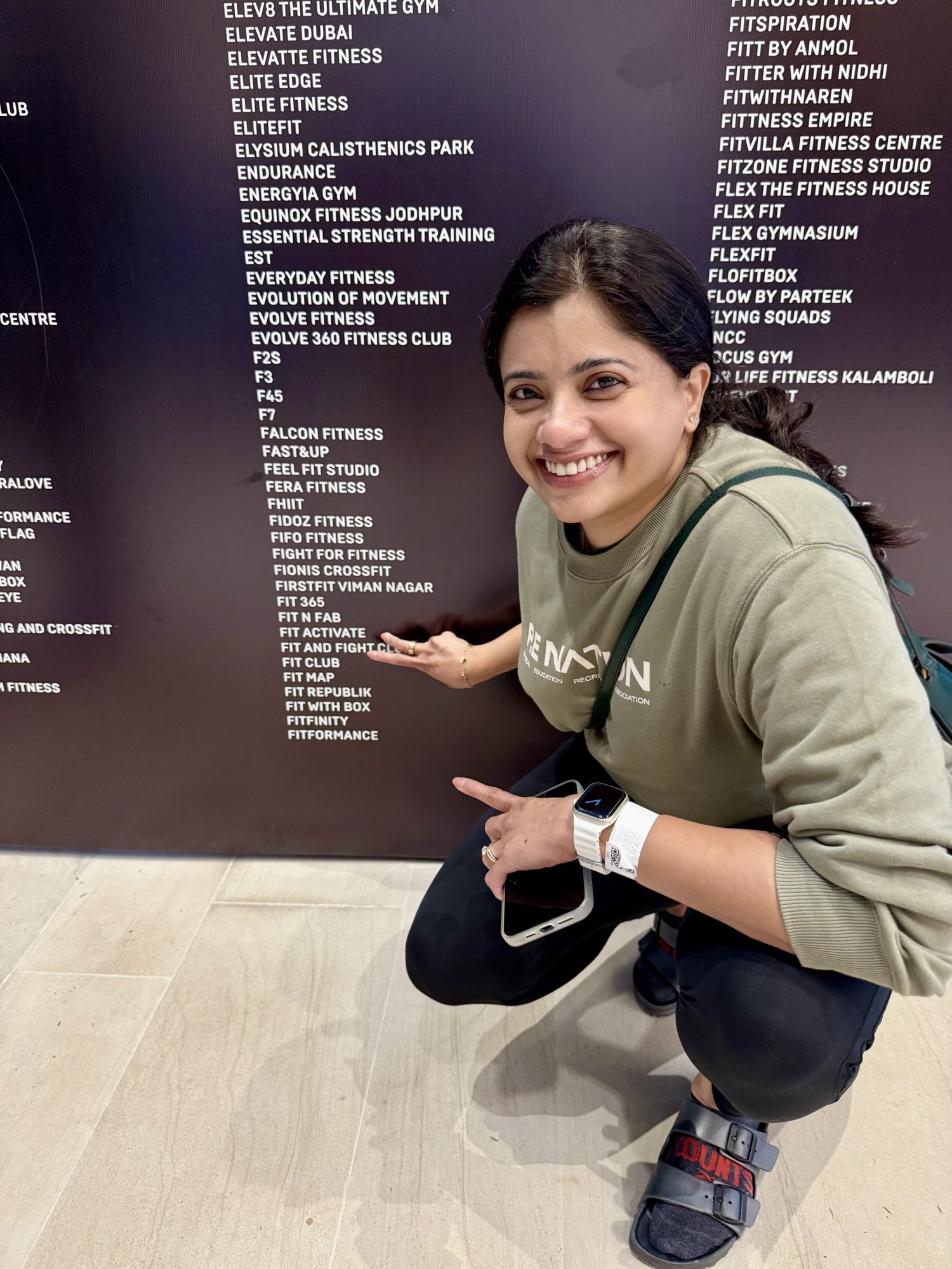 Fit Activate community at a branded event wall